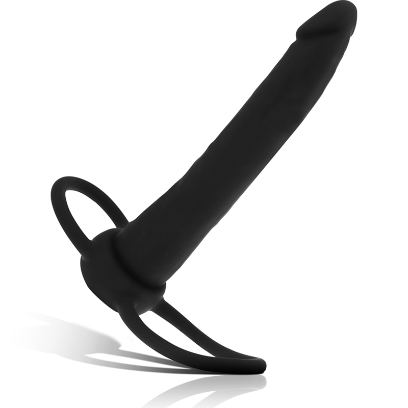 MYTHOLOGY - DILDO ANALE COBI ONYX CON ANELLO PER CAZZO E TESTICOLI 13 CM IN SILICONE