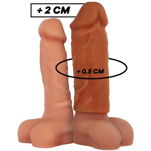 VIRILXL - ESTENSIONE DEL PENE IN SILICONE LIQUIDO V3 MARRONE - VIRILXL | Lingerie Harness Boutique