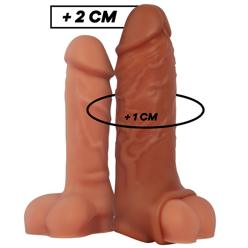 VIRILXL - ESTENSIONE DEL PENE IN SILICONE LIQUIDO V9 MARRONE - VIRILXL | Lingerie Harness Boutique