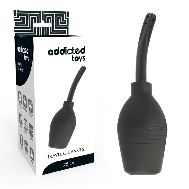 ADDICTED TOYS - GIOCATTOLI SQUEEZE CLEAN NERO - ADDICTED TOYS | Lingerie Harness Boutique