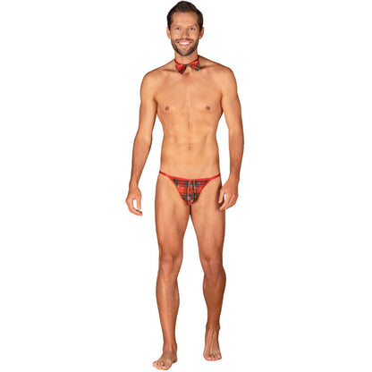 OBSESSIVE - MS MERRILO THONG AND BOW TIE ONE SIZE