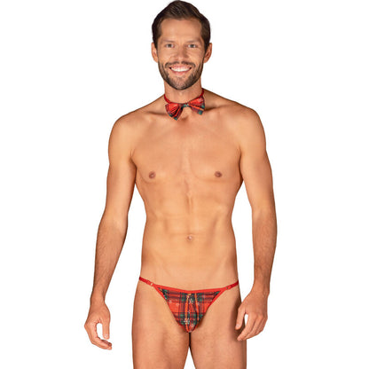 OBSESSIVE - MS MERRILO THONG AND BOW TIE ONE SIZE