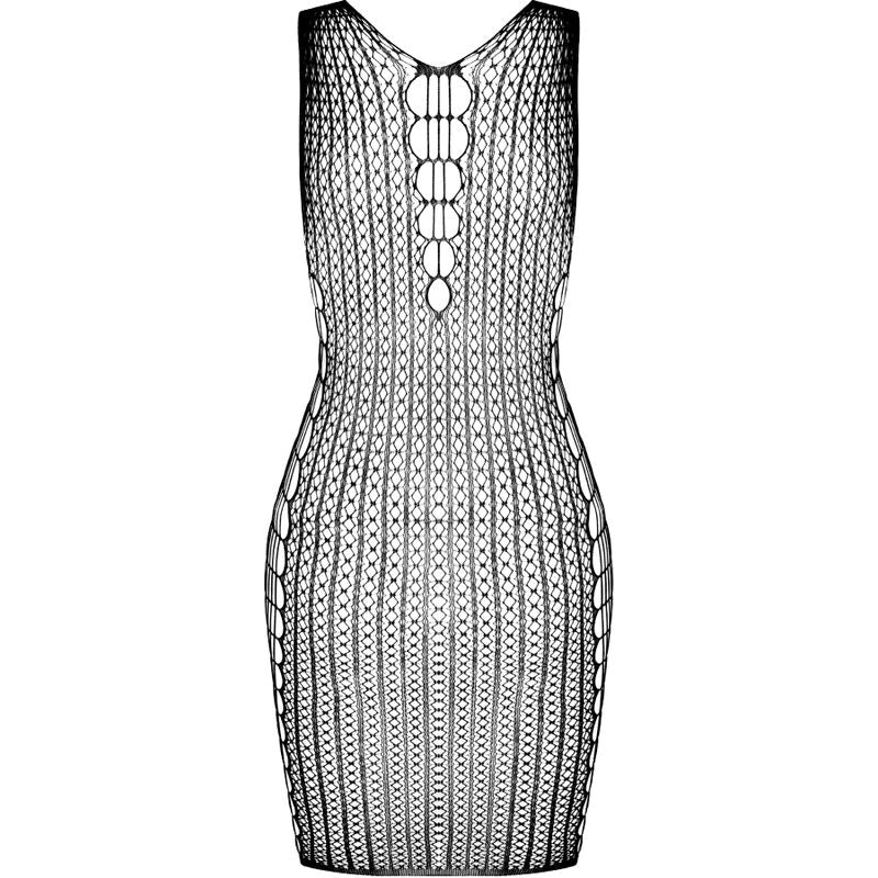 PASSION - BS097 BODYSTOCKING NERO TAGLIA UNICA - PASSION WOMAN BODYSTOCKINGS | Lingerie Harness Boutique