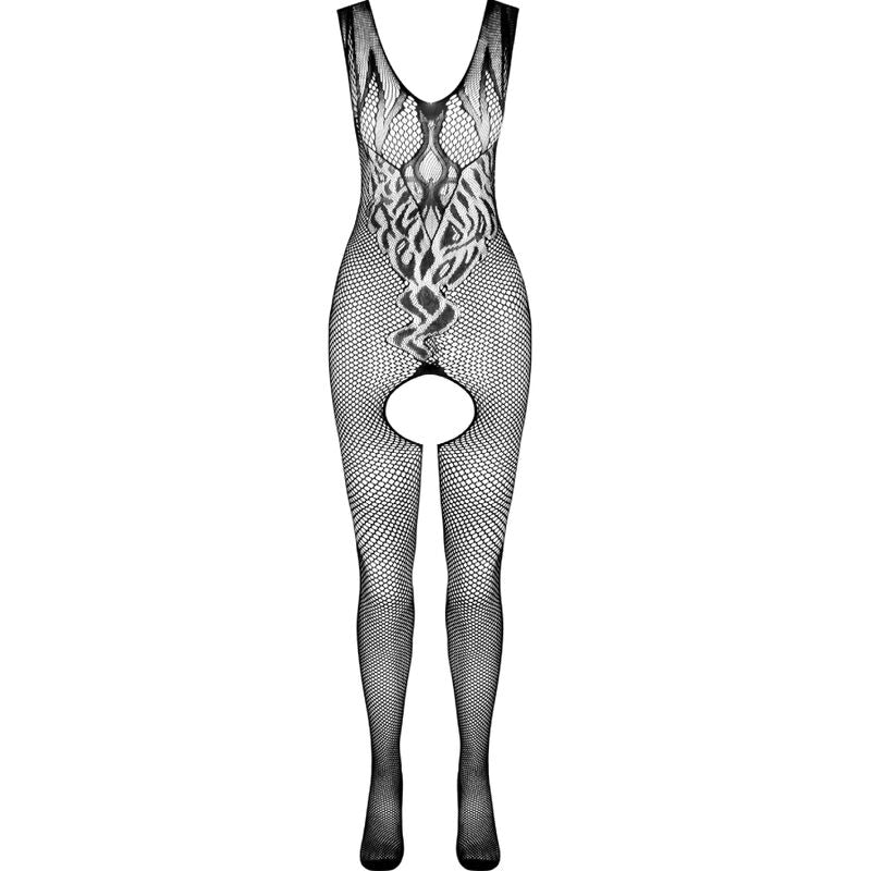 PASSION - BS098 BODYSTOCKING NERO TAGLIA UNICA - PASSION WOMAN BODYSTOCKINGS | Lingerie Harness Boutique