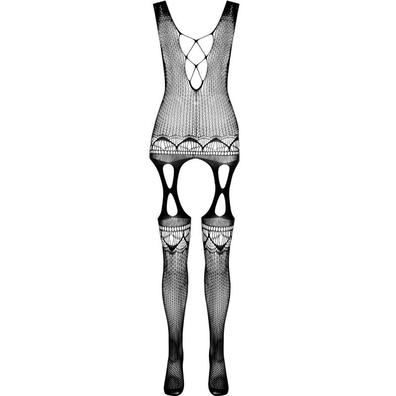 PASSION - BS099 BODYSTOCKING NERO TAGLIA UNICA - PASSION WOMAN BODYSTOCKINGS | Lingerie Harness Boutique