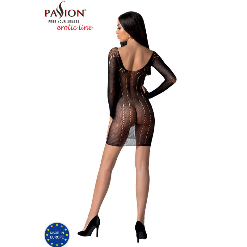 PASSION - BS101 BLACK BODYSTOCKING ONE SIZE