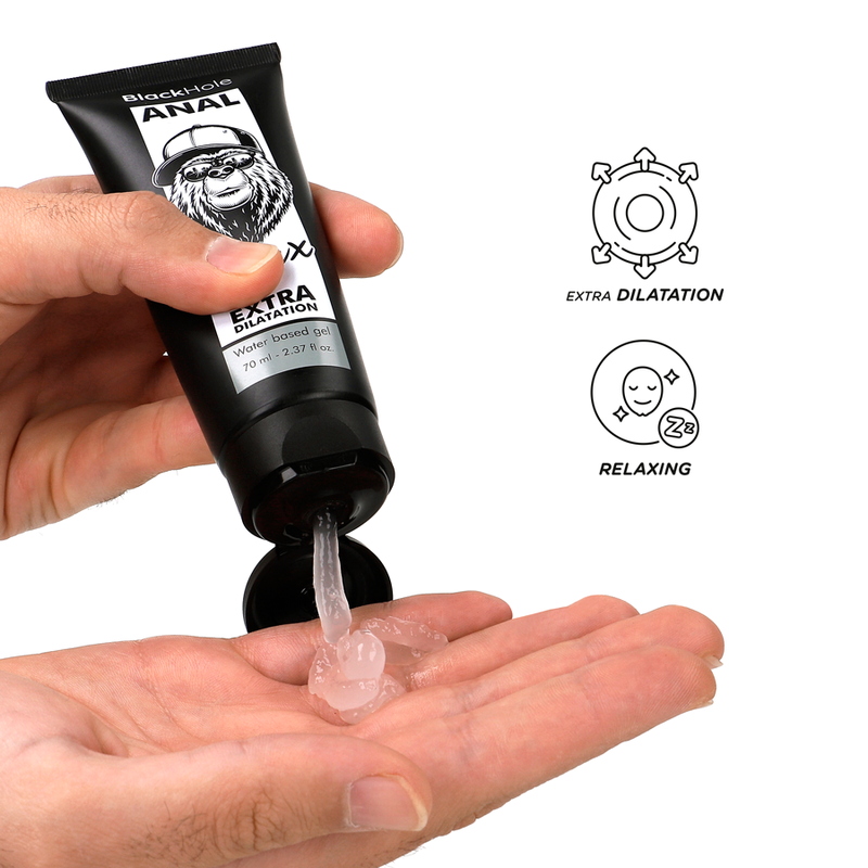 BLACK HOLE - GEL DILATANTE ANALE A BASE D'ACQUA 70 ML - BLACK HOLE | Lingerie Harness Boutique