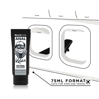BLACK HOLE - GEL DILATANTE ANALE A BASE D'ACQUA 70 ML - BLACK HOLE | Lingerie Harness Boutique