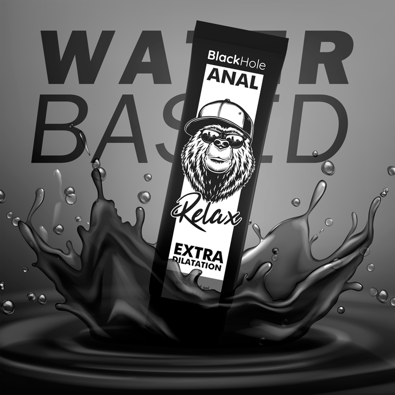 BLACK HOLE - GEL A BASE D'ACQUA DILATAZIONE ANALE 250 ML - BLACK HOLE | Lingerie Harness Boutique