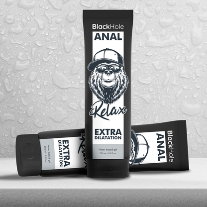 BLACK HOLE - GEL A BASE D'ACQUA DILATAZIONE ANALE 250 ML - BLACK HOLE | Lingerie Harness Boutique
