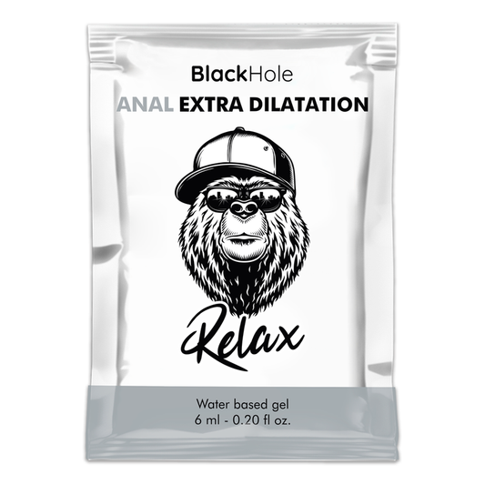 BLACK HOLE - GEL A BASE D'ACQUA EXTRA DILATAZIONE 6 ML MONODOSE - BLACK HOLE | Lingerie Harness Boutique
