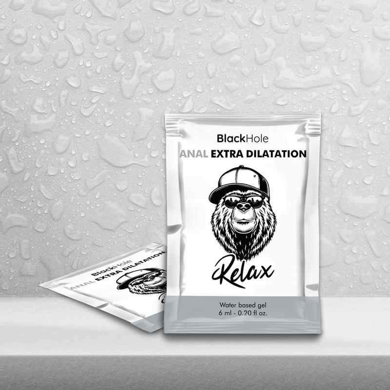 BLACK HOLE - GEL A BASE D'ACQUA EXTRA DILATAZIONE 6 ML MONODOSE - BLACK HOLE | Lingerie Harness Boutique