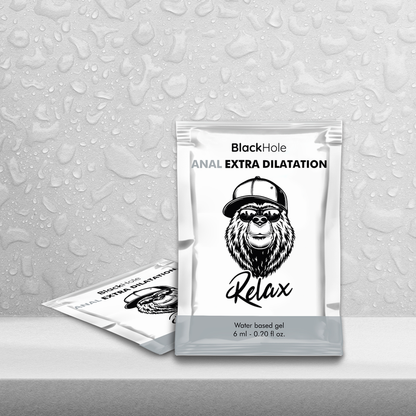 BLACK HOLE - GEL A BASE D'ACQUA EXTRA DILATAZIONE 6 ML MONODOSE - BLACK HOLE | Lingerie Harness Boutique