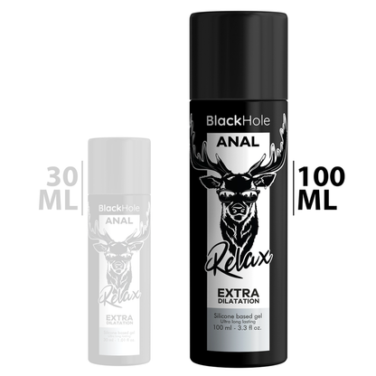 BLACK HOLE - GEL DILATAZIONE ANALE A BASE DI SILICONE 100 ML - BLACK HOLE | Lingerie Harness Boutique