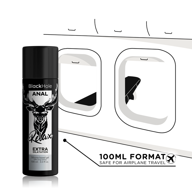 BLACK HOLE - GEL DILATAZIONE ANALE A BASE DI SILICONE 100 ML - BLACK HOLE | Lingerie Harness Boutique