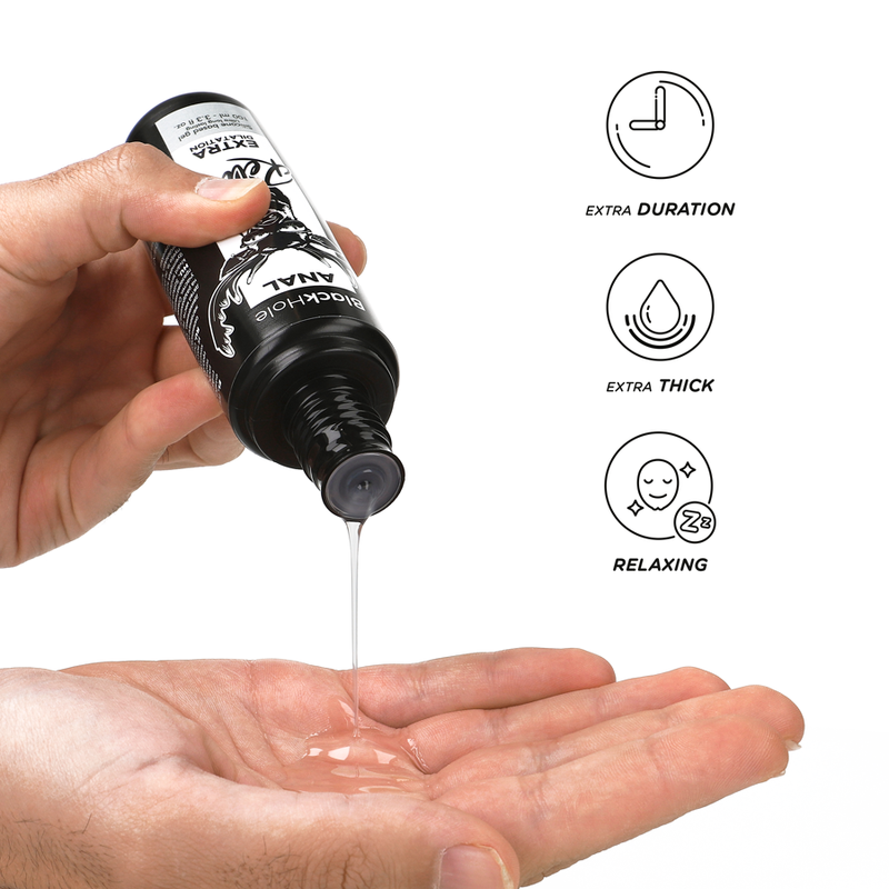 BLACK HOLE - GEL DILATAZIONE ANALE A BASE DI SILICONE 100 ML - BLACK HOLE | Lingerie Harness Boutique