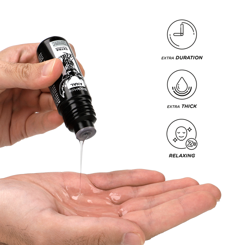 BLACK HOLE - GEL DILATAZIONE ANALE A BASE DI SILICONE 30 ML - BLACK HOLE | Lingerie Harness Boutique
