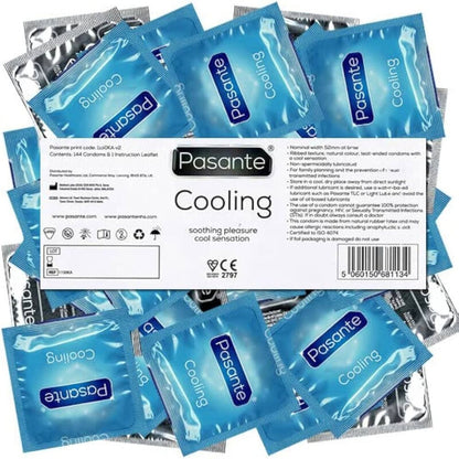 PASANTE - BUSTA DI PRESERVATIVI EFFETTO RAFFREDDANTE 144 UNIT - PASANTE | Lingerie Harness Boutique