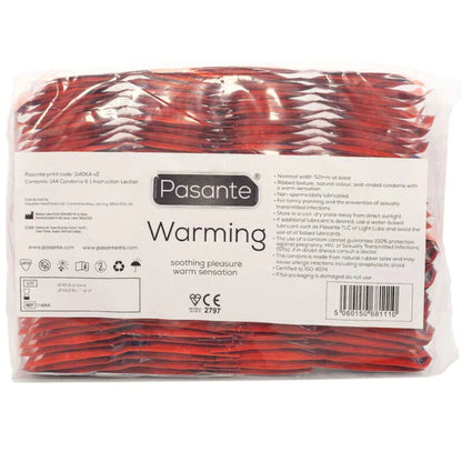 PASANTE - BUSTA PER PRESERVATIVI EFFETTO RISCALDANTE 144 UNIT - PASANTE | Lingerie Harness Boutique