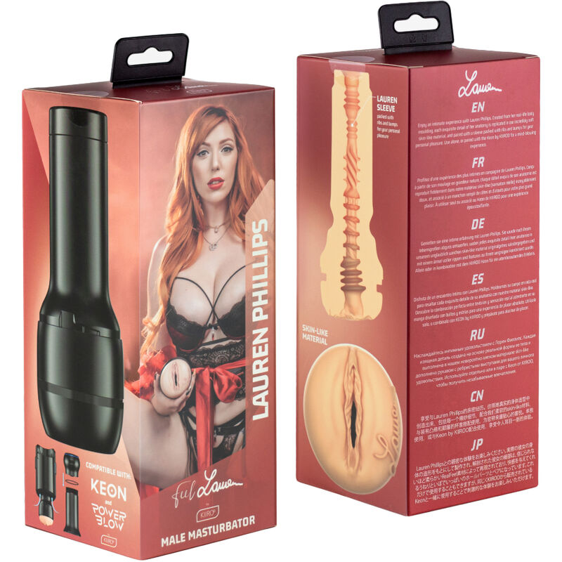 KIIROO - FEEL LAUREN PHILLIPS STARS STROKERS COLLECTION COMPATIBLE WITH POWERBLOW