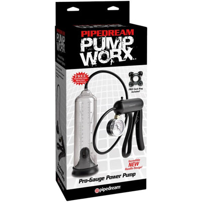 PUMP WORX - POMPA PRO-GAUGE POWER TRASPARENTE - PUMP WORX | Lingerie Harness Boutique