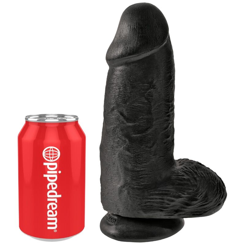 KING COCK - PENE REALISTICO PASSODATO 23 CM NERO - KING COCK | Lingerie Harness Boutique
