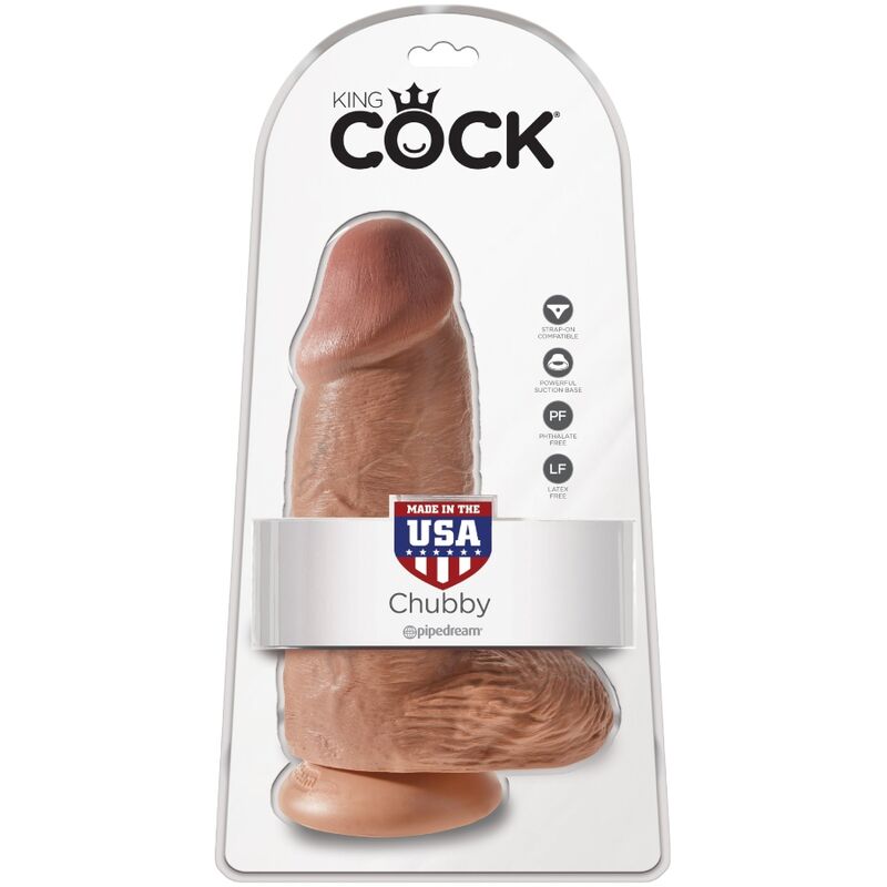 KING COCK - PENE REALISTICO CHUBBY 23 CM CARAMEL - KING COCK | Lingerie Harness Boutique