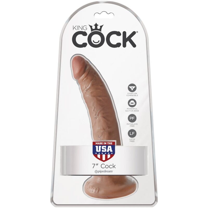 KING COCK - PENE REALISTICO 17.5 CM CARAMEL - KING COCK | Lingerie Harness Boutique