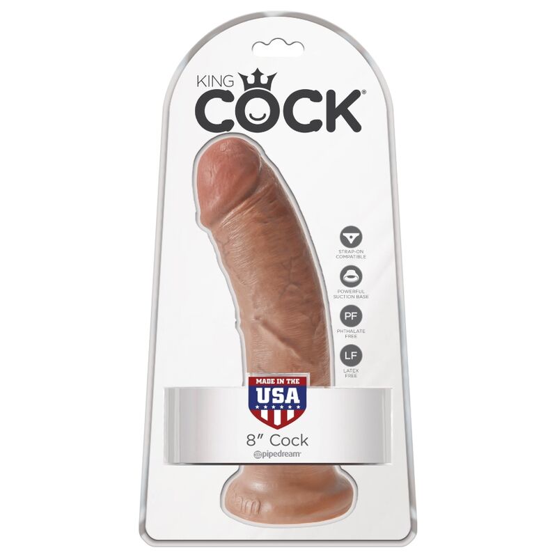 KING COCK - PENE REALISTICO 19.5 CM CARAMEL - KING COCK | Lingerie Harness Boutique