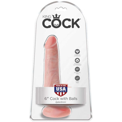 KING COCK - REALISTIC PENIS WITH BALLS 13.5 CM LIGHTWEIGHT