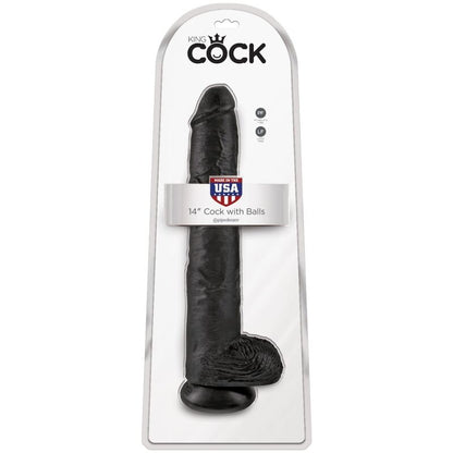 KING COCK - PENE REALISTICO CON SFERE 30.5 CM NERO - KING COCK | Lingerie Harness Boutique