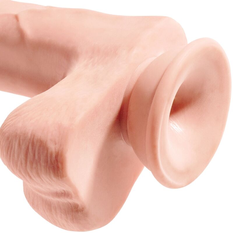 KING COCK - PENE REALISTICO CON SFERE 3D 24.8 CM LUCE - KING COCK | Lingerie Harness Boutique
