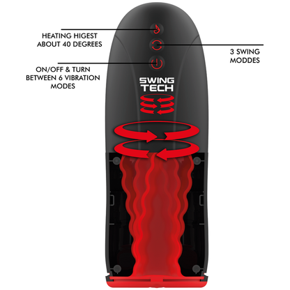 JAMYJOB - EFFETTO RISCALDANTE SWING-R, SWING TECH E MASTURBATORE VIBRANTE - JAMYJOB | Lingerie Harness Boutique