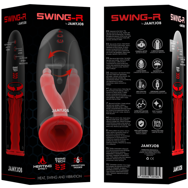 JAMYJOB - EFFETTO RISCALDANTE SWING-R, SWING TECH E MASTURBATORE VIBRANTE - JAMYJOB | Lingerie Harness Boutique