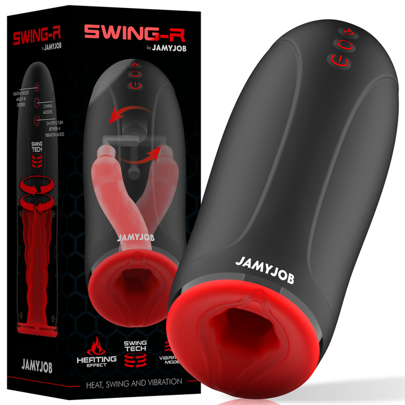 JAMYJOB - EFFETTO RISCALDANTE SWING-R, SWING TECH E MASTURBATORE VIBRANTE - JAMYJOB | Lingerie Harness Boutique