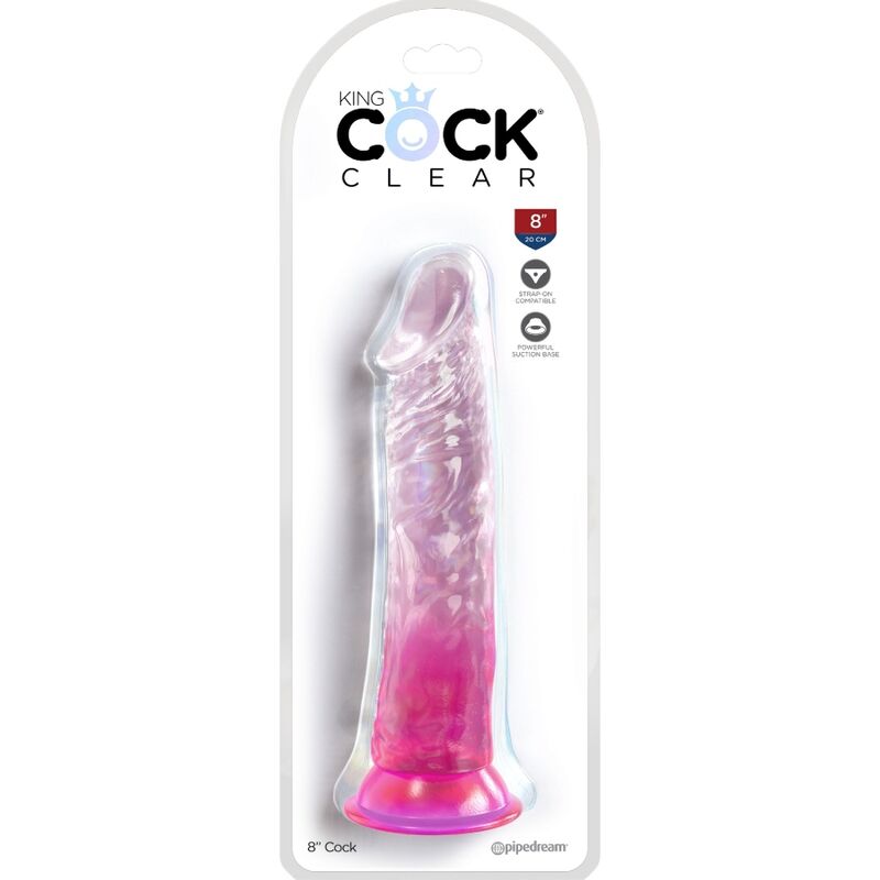 KING COCK - CLEAR PENE REALISTICO 19.7 CM ROSA - KING COCK | Lingerie Harness Boutique