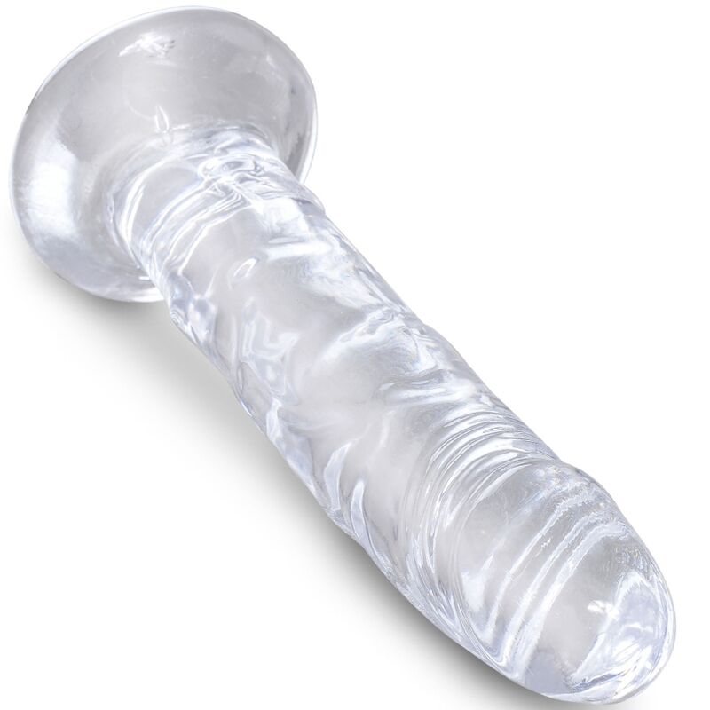 KING COCK - CLEAR PENE REALISTICO 15.5 CM TRASPARENTE - KING COCK | Lingerie Harness Boutique