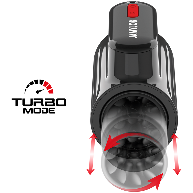 JAMYJOB - MASTURBATORE IN MODALIT TURBO CON SPINTA A VORTEX E ROTAZIONE A 360 - JAMYJOB | Lingerie Harness Boutique