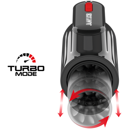 JAMYJOB - MASTURBATORE IN MODALIT TURBO CON SPINTA A VORTEX E ROTAZIONE A 360 - JAMYJOB | Lingerie Harness Boutique