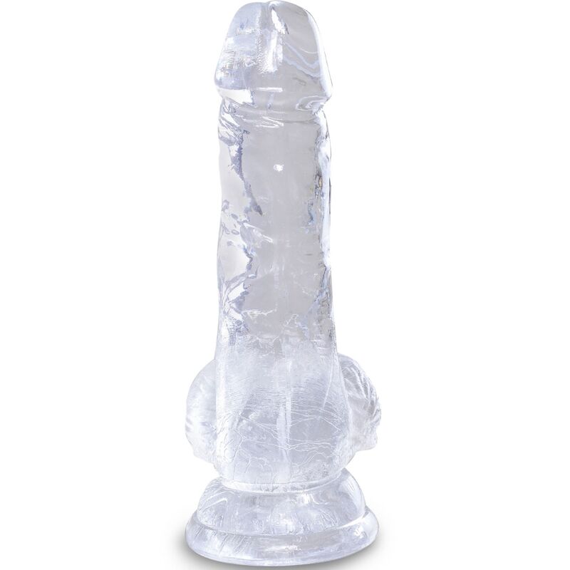 KING COCK - CLEAR PENE REALISTICO CON SFERE 10.1 CM TRASPARENTE - KING COCK | Lingerie Harness Boutique