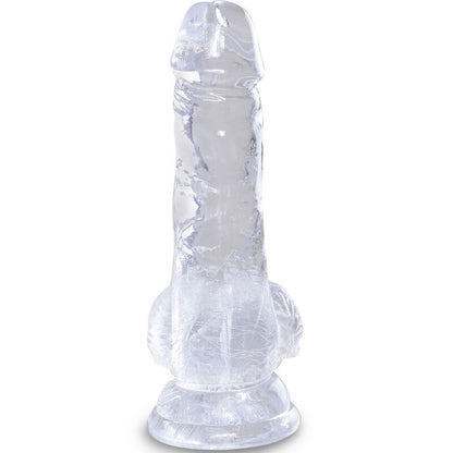 KING COCK - CLEAR PENE REALISTICO CON SFERE 10.1 CM TRASPARENTE - KING COCK | Lingerie Harness Boutique