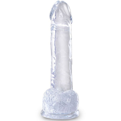 KING COCK - CLEAR PENE REALISTICO CON SFERE 15.2 CM TRASPARENTE - KING COCK | Lingerie Harness Boutique