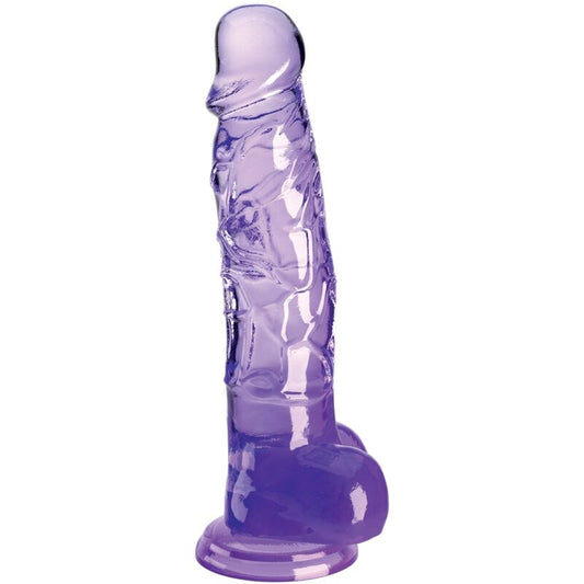KING COCK - CLEAR PENE REALISTICO CON SFERE 16.5 CM VIOLA - KING COCK | Lingerie Harness Boutique