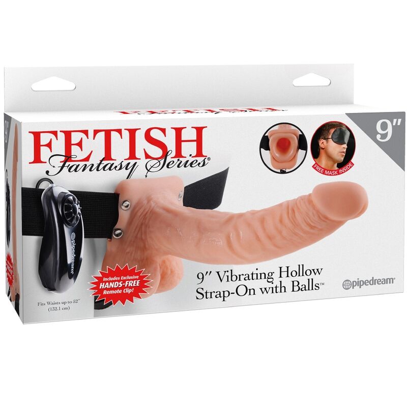 FETISH FANTASY SERIES - IMBRAGATURA REGOLABILE TELECOMANDO PENE REALISTICO CON TESTICOLI 23 CM - FETISH FANTASY SERIES | Lingerie Harness Boutique