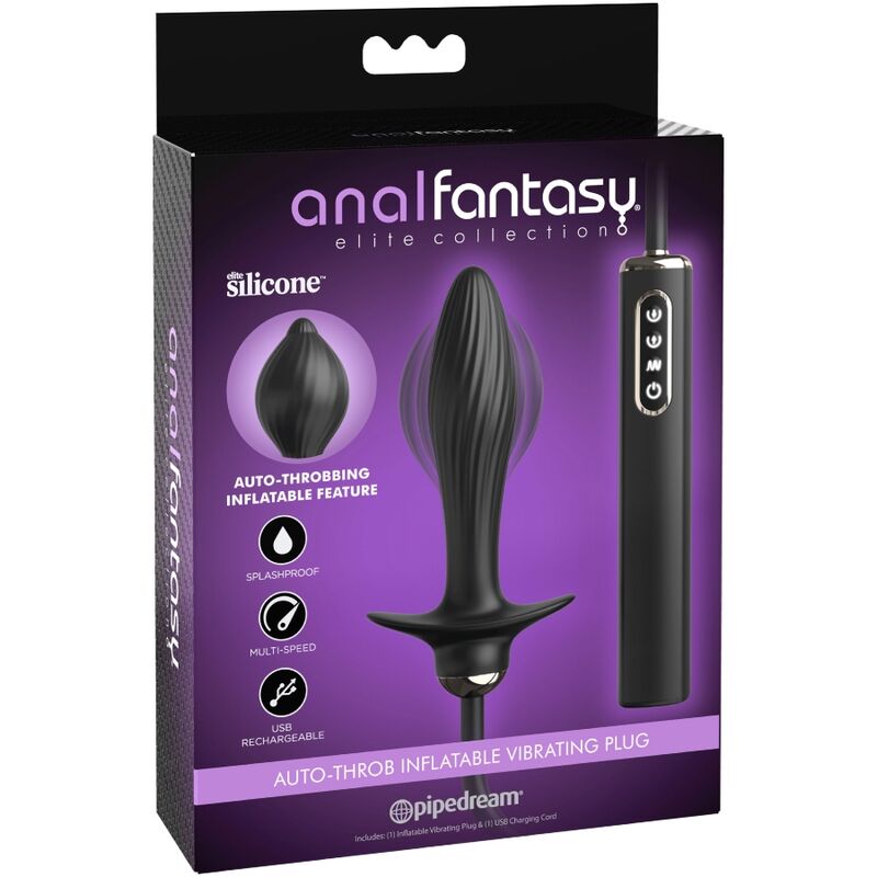 ANAL FANTASY ELITE COLLECTION - PLUG GONFIABILE E VIBRATORE AUTO-THROB - ANAL FANTASY ELITE COLLECTION | Lingerie Harness Boutique