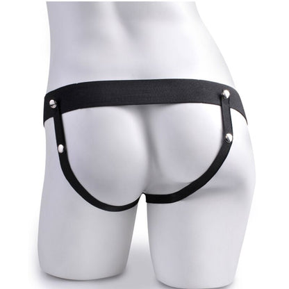 FETISH FANTASY SERIES - IMBRAGATURA REGOLABILE TELECOMANDO PENE REALISTICO CON TESTICOLI RICARICABILI E VIBRATORE 15 CM - FETISH FANTASY SERIES | Lingerie Harness Boutique