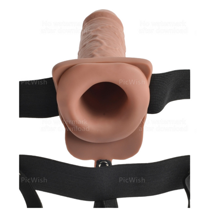 FETISH FANTASY SERIES - IMBRACATURA REGOLABILE PENE REALISTICO CON SFERE RICARICABILI E VIBRATORE 17,8 CM - FETISH FANTASY SERIES | Lingerie Harness Boutique