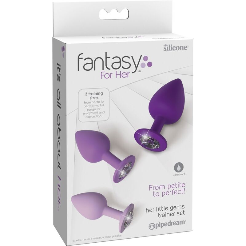 FANTASY FOR HER - SET DI PLUG ANALI VIOLA - FANTASY FOR HER | Lingerie Harness Boutique