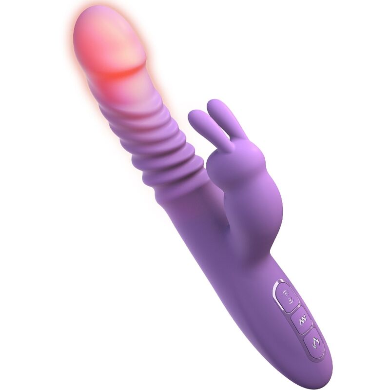 FANTASY FOR HER - STIMOLATORE PER CLITORIDE CONIGLIO CON FUNZIONE CALORE OSCILLAZIONE E VIBRAZIONE VIOLA