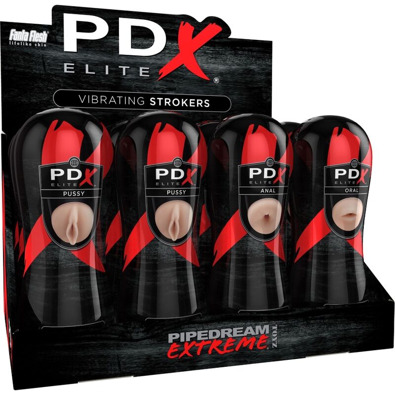 PDX ELITE - SET STROKER 12 UNIT: 6X VAGINA, 3X ANO, 3X BOCCA - PDX ELITE | Lingerie Harness Boutique